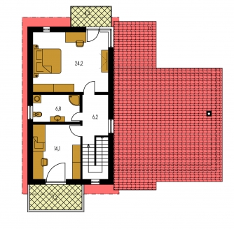 Plano de planta de la segunda planta - TREND 265